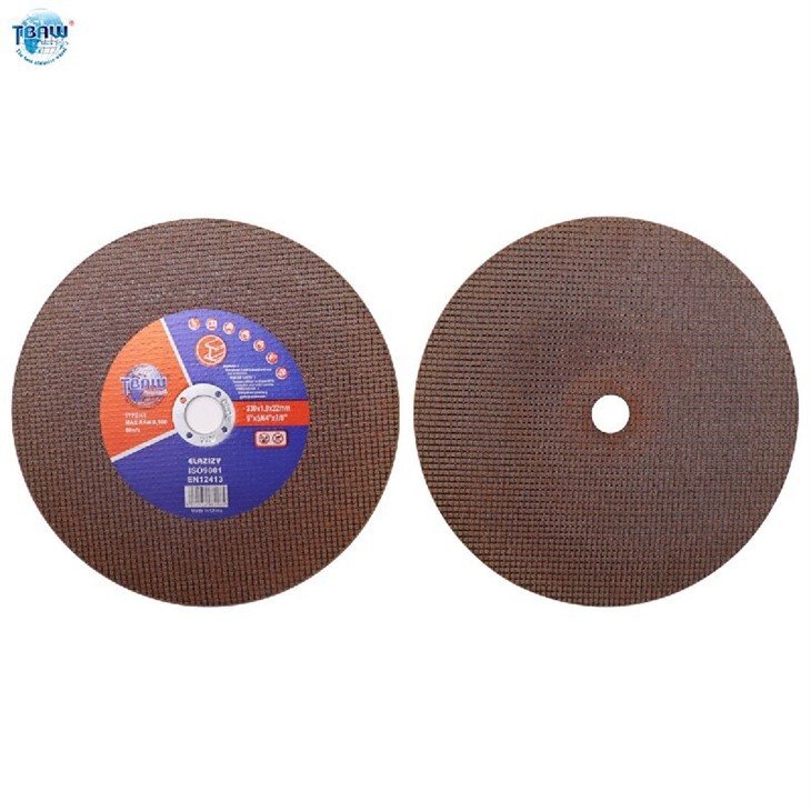 230X1.9X22.2 Double net iron cut off wheel Brown-02